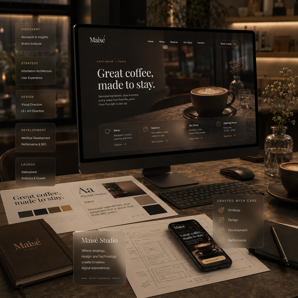 Maisé Studio — from strategy to launch